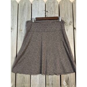 Toad&Co Chaka Skirt Small Brown Geometric Eco Organic Cotton